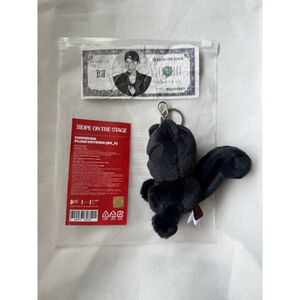 NEW! J-Hope Hope on the stage Chipmunk Plush Keyring Keychain with Jhope Money